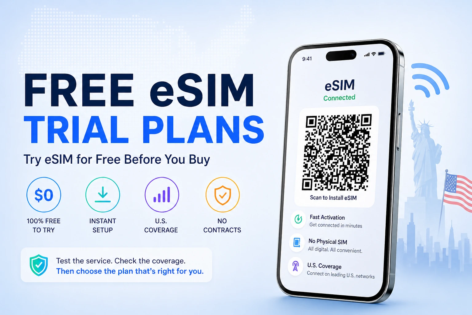 Best Free eSIM Trials in the USA Compared